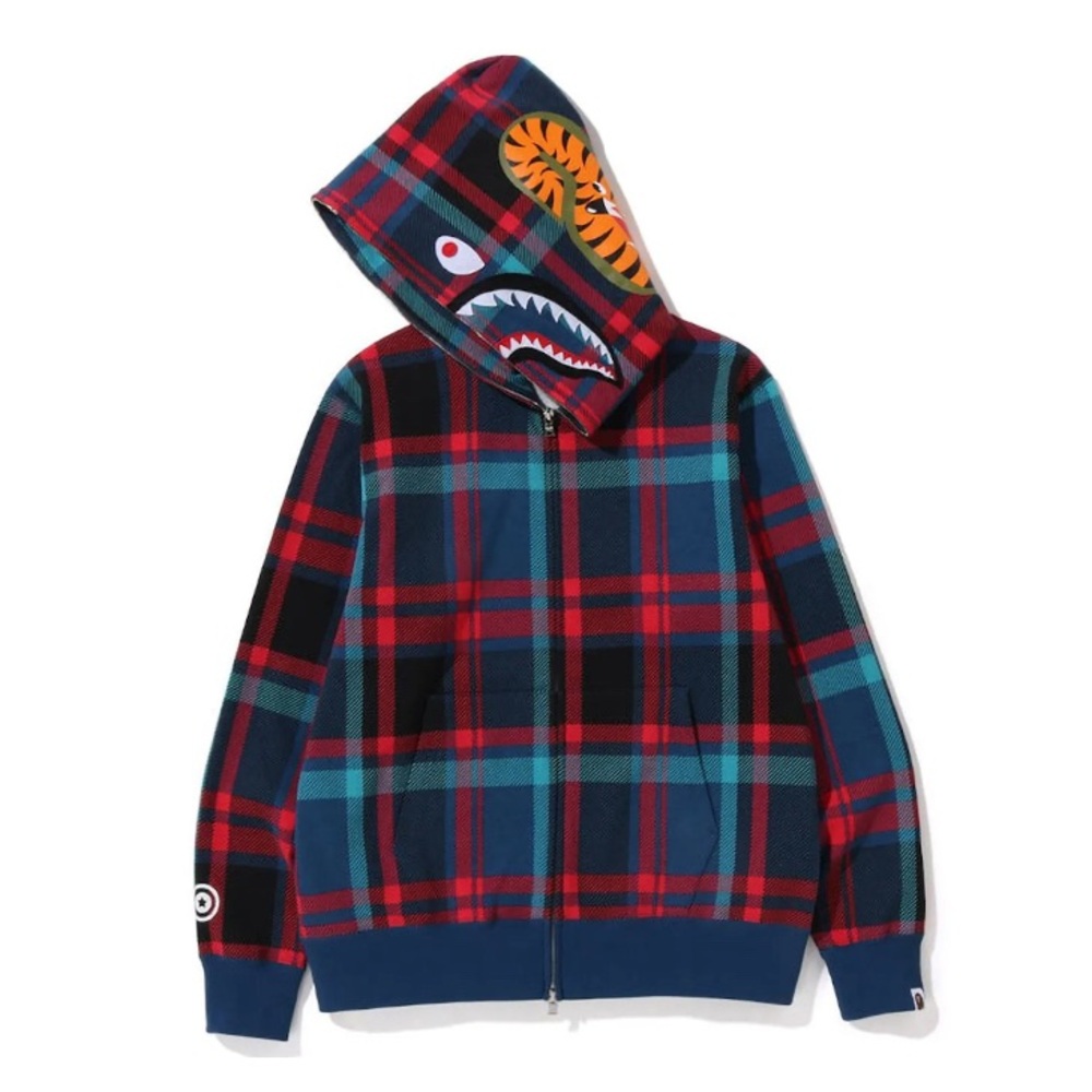 BAPE Check Shark Full Zip Hoodie (SS23) - Picture 6 of 6